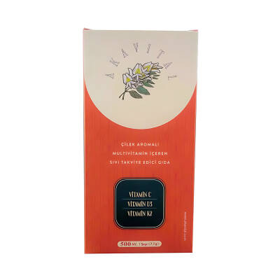 Akavital Çilek Aromalı Multivitamin İçeren Takviye Edici Gıda 500 ml - 1