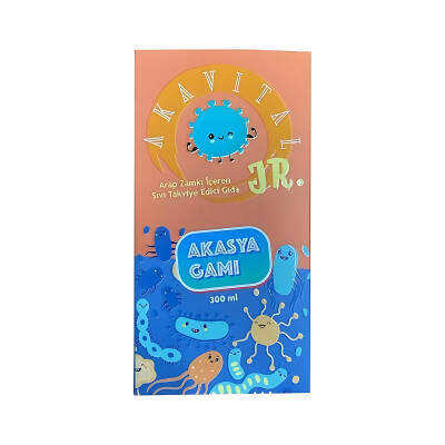 Akavital Jr. Arap Zamkı İçeren Sıvı Takviye Edici Gıda 300 ml - 1