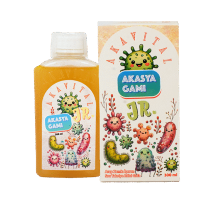 Akavital Jr. Arap Zamkı İçeren Sıvı Takviye Edici Gıda 300 ml - 1