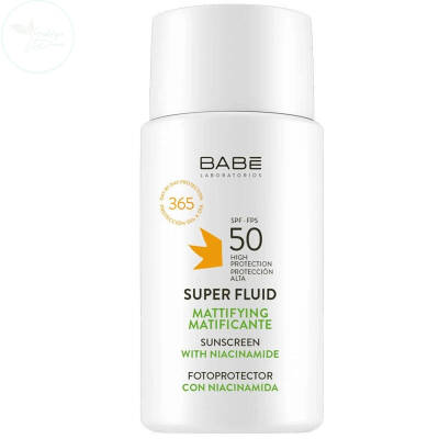 Babe Super Fluid Sunscreen Mattifying SPF50 50 ml - 1
