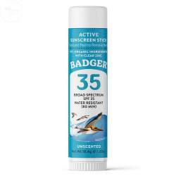 Badger Clear Zinc Kokusuz Güneş Kremi Stick SPF 35 18.4gr - Badger