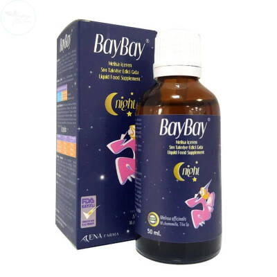 BayBay Damla Night Melisa İçeren Takviye Edici Gıda 50 ml - 1