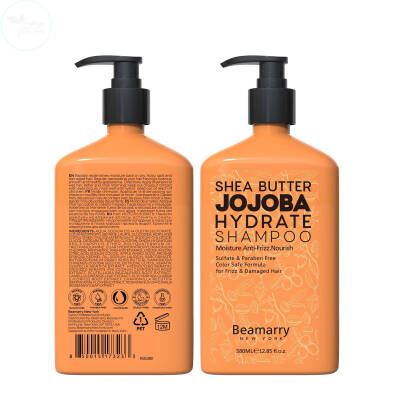 Beamarry Shea Butter Jojoba Hydrate Shampoo 380 ML - 3