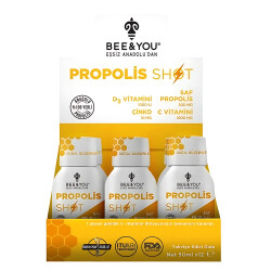 BEE & YOU Propolis D3+Çinko C Vitaminli 50ml x 12 Shot - BEEO