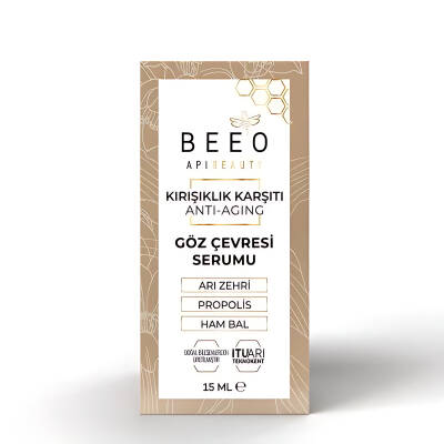 Bee'o ApiBeauty Arı Zehirli Propolisli Anti-Aging Göz Çevresi Serumu 15 ml - 1