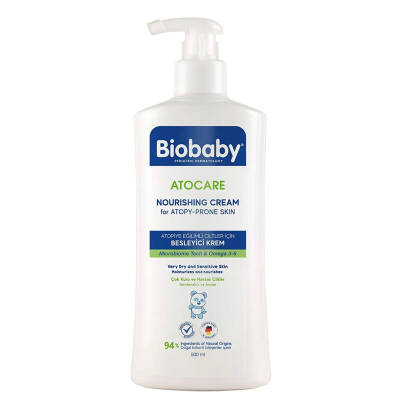 Biobaby Atocare Kuru ve Atopiye Eğilimli Ciltler İçin Krem 500 ml - 1