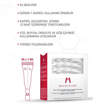 Bioderma Matricium Cilt Yenileyici Bakım Kapsülü 30 x 1 ml - 2