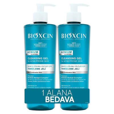 Bioxcin Acnium Sebum Dengeleyici Yüz Yıkama Jeli 1 ALANA 1 BEDAVA - 1