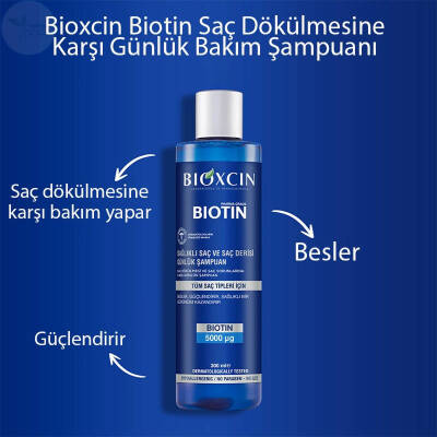 Bioxcin Biotin Şampuan 300 ml | Tüm Saç Tipleri - 5