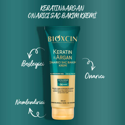 Bioxcin Keratin ve Argan Onarıcı Saç Bakım Kremi 250 ml - 2