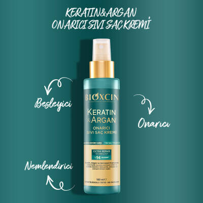 Bioxcin Keratin ve Argan Onarıcı Sıvı Saç Kremi 150 ml - 2