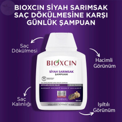 Bioxcin Saç Dökülmesine Karşı Siyah Sarımsak Şampuanı 300 ml | 3 al 2 öde - 5