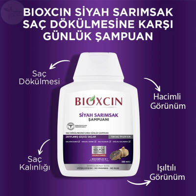 Bioxcin Saç Dökülmesine Karşı Siyah Sarımsak Şampuanı 300 ml | 3 al 2 öde - 5
