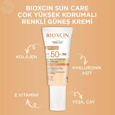 Bioxcin Sun Care Kuru Ciltler için Güneş Kremi SPF 50+ 50 ml - Renkli - 4