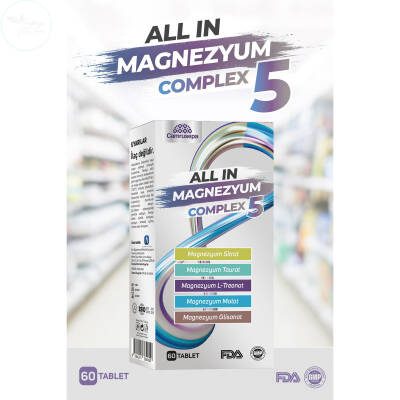 Camrusepa All In Magnezyum Complex 5 60 Tablet - 1