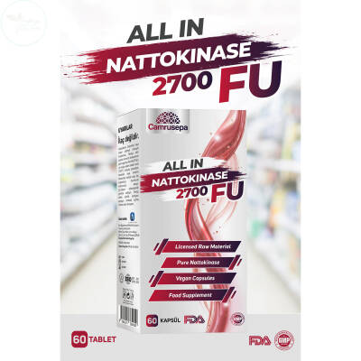 Camrusepa All In Nattokinaz 2700 FU 60 Kapsül - 1