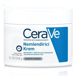 CeraVe Nemlendirici Yüz Ve Vücut Kremi - Kuru Ciltler İçin Seramid Ve Hyalüronik Asit İçerikli 340 gr - CeraVe