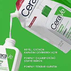 CeraVe Normal Ve Kuru Ciltler İçin Nemlendiren Temizleyici 473 ml - Refill - 2