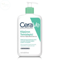 CeraVe Normal Ve Yağlı Ciltler İçin Köpüren Temizleyici 473 ml - CeraVe