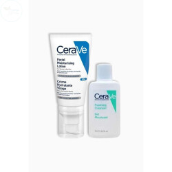 Cerave Yüz Kremi 52 ml + Cerave Köpüren Temizleyici Hediyeli 20 ml - CeraVe