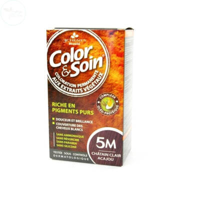 Color and Soin Saç Boyası 5M Orta Maun Kestanesi - 1