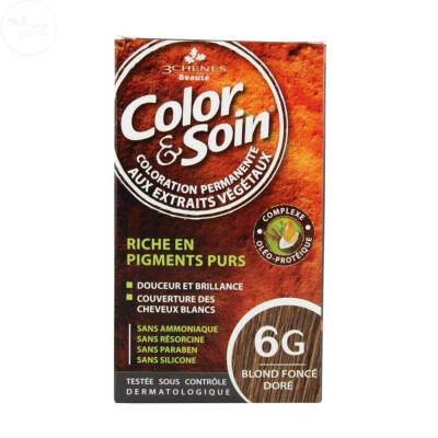 Color and Soin Saç Boyası 6G Pırıltılı Koyu Altın Sarışın - 1