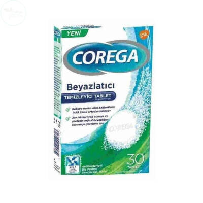 Corega Protez Beyazlatıcı Temizleyici Tablet 30 Adet - 1