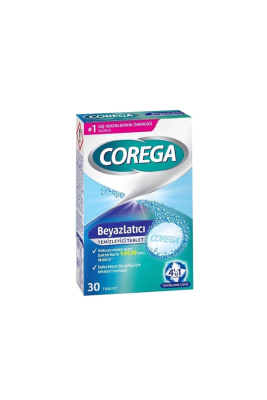 Corega Protez Beyazlatıcı Temizleyici Tablet 30 Adet - 1