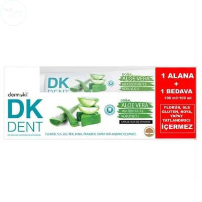 Dermokil DK Dent Aloe Vera 100 Ml Diş Macunu 1 Alana 1 Bedava - 1