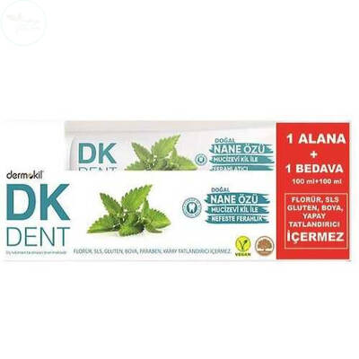 Dermokil DK Dent Nane Özü 100 Ml Diş Macunu 1 Alana 1 Bedava - 1