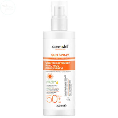 Dermokil Sun Spray Çok Yönlü Güneş Koruyucu Spf50 200 ml - 1