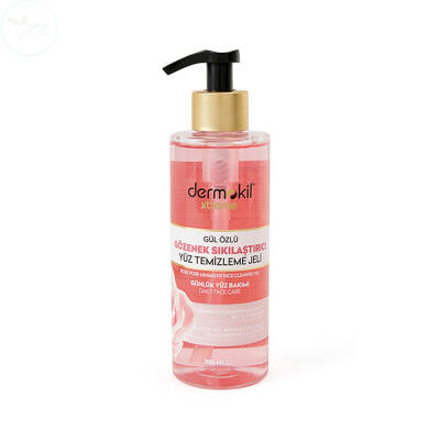 Dermokil Xtreme Gül Özlü Gözenek Sıkılaştırıcı Yüz Temizleme Jeli 300 ml - 1