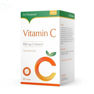 Dr.Thomson Vitamin C İçeren Takviye Edici Gıda 1000 mg 30 Tablet - 1