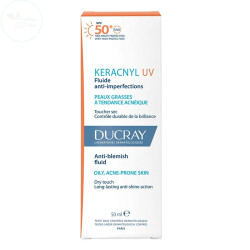 Ducray Keracnyl UV SPF50+ Anti Blemish Fluid 50 ml - Ducray