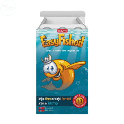 EasyFishoil Omega 3 ve Vitamin D İçeren Takviye Edici Gıda 45 gr - 1