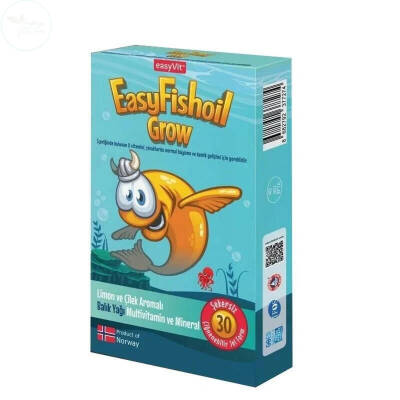 EasyVit EasyFishoil Grow 30 Adet Çiğnenebilir Jel Form - 1