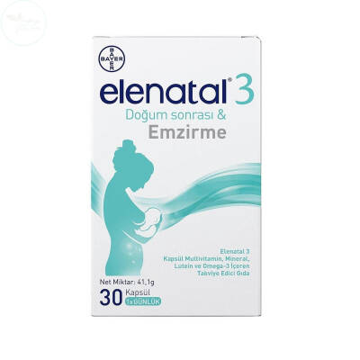 Elenatal 3 Takviye Edici Gıda 30 Kapsül - 1