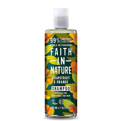 Faith In Nature Greyfurt&Portakal Kepeğe Meyilli Saçlar İçin Tazeleyici Şampuan 400 ml - 1