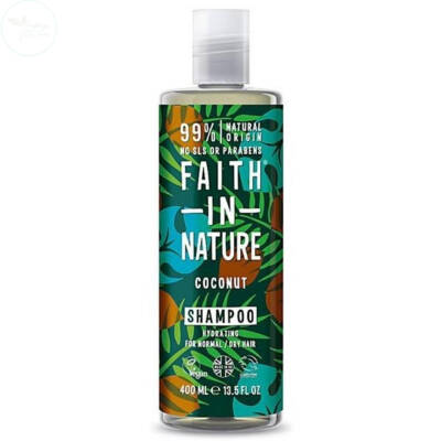 Faith In Nature Hindistan Cevizi Normal ve Kuruya Dönük Saçlar İçin Nemlendirici Şampuan 400 ml - 1