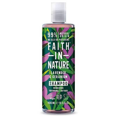 Faith In Nature Lavanta&Sardunya Normal ve Kuruya Dönük Saçlar İçin Rahatlatıcı Şampuan 400 ml - 1