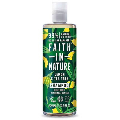 Faith In Nature Limon&Çay Ağacı Kepeğe Meyilli Saçlar İçin Ferahlatıcı Saç Bakım Kremi 400 ml - 1