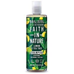 Faith In Nature Limon&Çay Ağacı Kepeğe Meyilli Saçlar İçin Ferahlatıcı Şampuan 400 ml - Faith in Nature