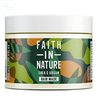 Faith In Nature Shea&Argan Çok Kuru Saç Tipleri İçin Besleyici Saç Bakım Maskesi 300 ml - 1