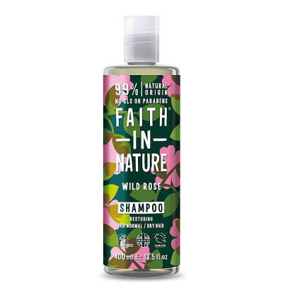 Faith In Nature Yabani Gül Normal ve Kuruya Dönük Saçlar İçin Onarıcı Şampuan 400 ml - 1