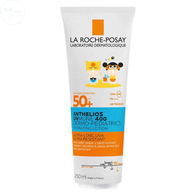 La Roche Posay Anthelios Dermo Pediatrics UVmune400 SPF50+ Hassas Ciltler Ve Çocuklar İçin Güneş Koruyucu Vücut Sütü 250 ml - 1