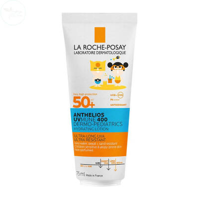 La Roche Posay Anthelios Dermo Pediatrics UVmune400 SPF50+ Hassas Ciltler ve Çocuklar İçin Güneş Koruyucu Vücut Sütü 75 ml - 1