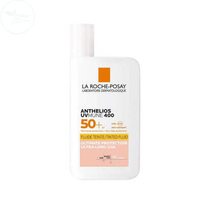 La Roche Posay Anthelios UVmune400 Invisible Fluid Tüm Cilt Tipleri İçin Renkli SPF50+ Yüz Güneş Kremi 50 ml - 1