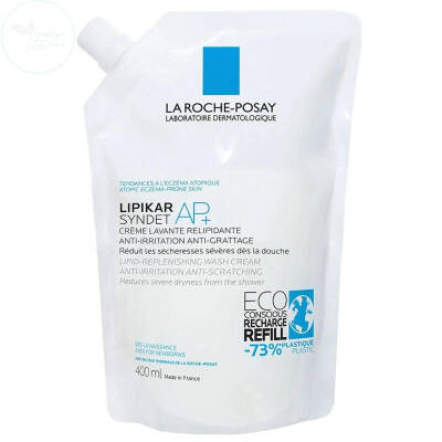 La Roche Posay Kuru Ciltler İçin Lipikar Syndet Ap+ Vücut Yıkama Jeli 400 ml - Refill - 1
