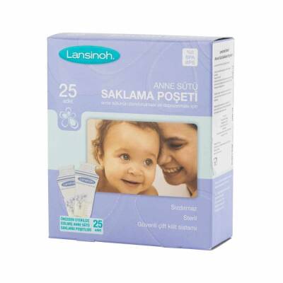 Lansinoh Steril Anne Sütü Saklama Poşeti 25 adet - 1
