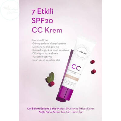 Lumene CC Krem 7 Etkili Renk Dengeleyici SPF 20 Medium 30ml - 2